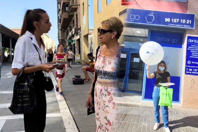 Acciones de marketing directo con azafatas y promotoras en Rosas, Gerona